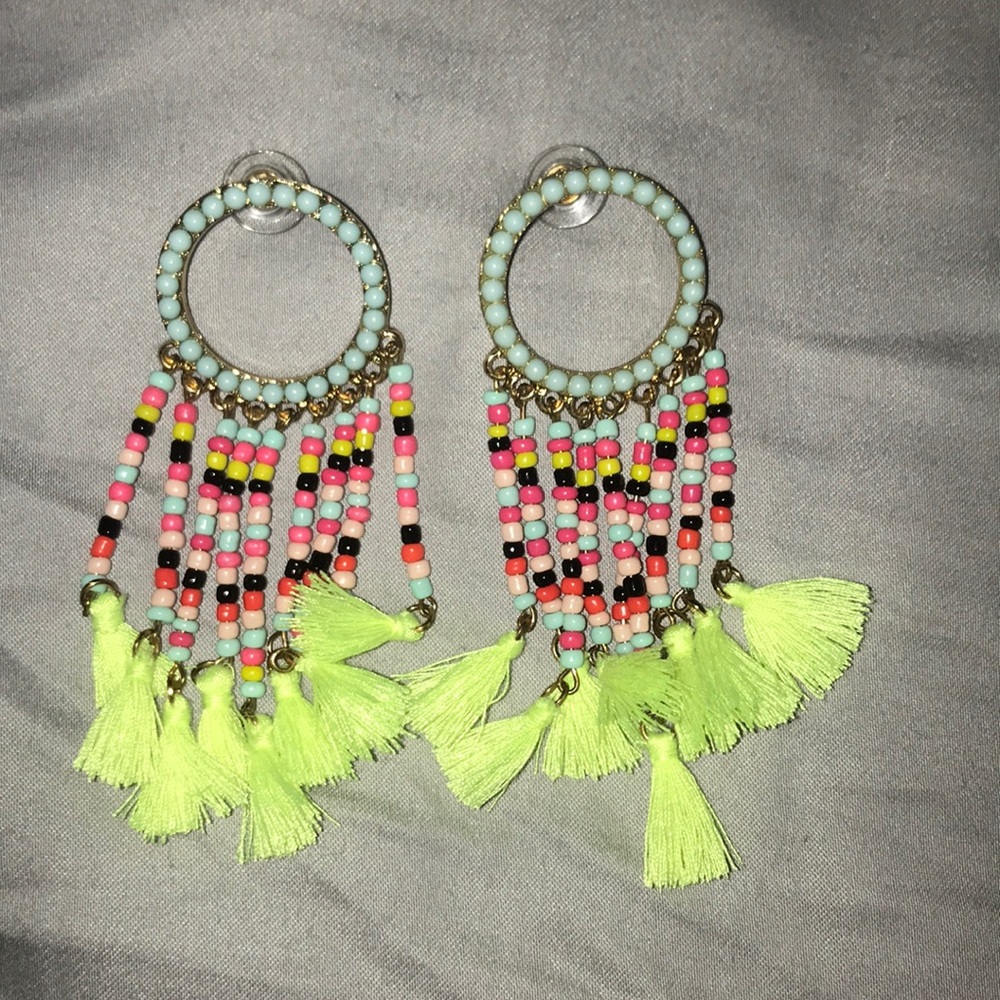 Multi colored Hang Earrings